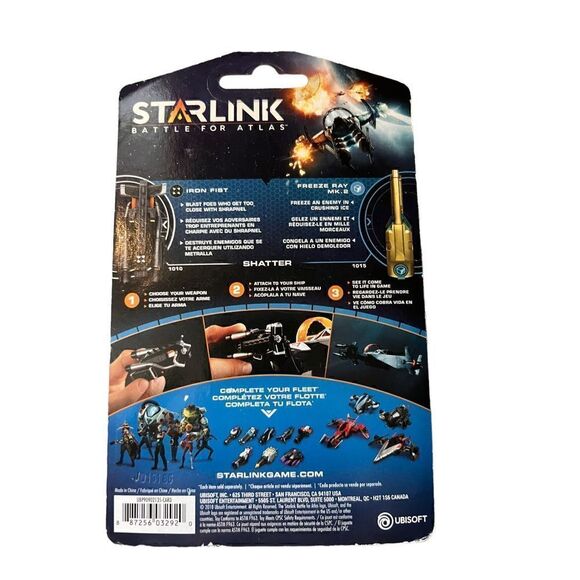 Starlink Battle for Atlas Weapons Pack Iron Fist+Freeze Ray MK.2 New - Picture 2 of 2